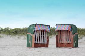 sea houses sand beach