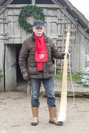 photo of a dutch man with midwinter horn