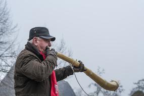 a man playing a wind instrument in Gelderland