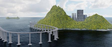 Road Island Cgi