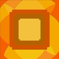 square orange yellow art