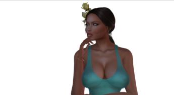 avatar woman in swimsuit render