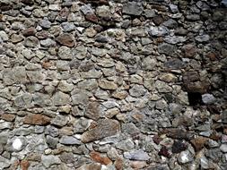 Texture Wall grey stones