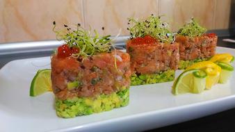 plate of salmon