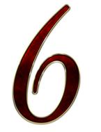 number red six digit background