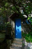 The blue door to the magic house