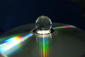 rainbow glass ball