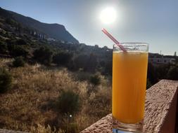 refreshing orange drink