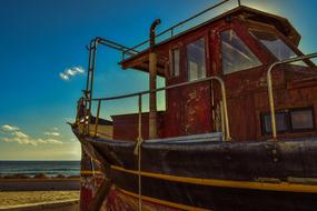 an old wooden boat for fishermen