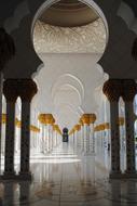 the mosque is a beautiful hall