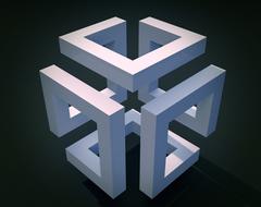 silver cube