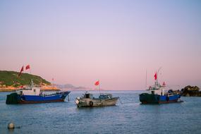 ships landscape sea