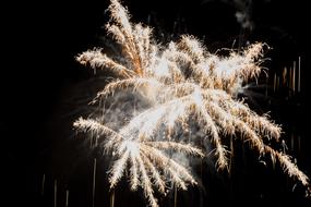 white fireworks are beautiful