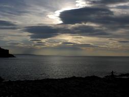 sea clouds landscape island