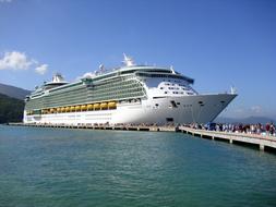 cruise ship ocean landscape