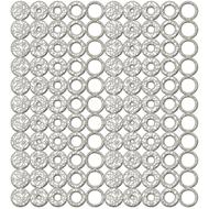 background template lace circles grey