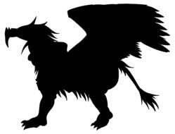 bird eagle fictional griffin drawing