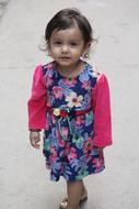 Girl Happy flowers dress