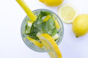 lemon mint water