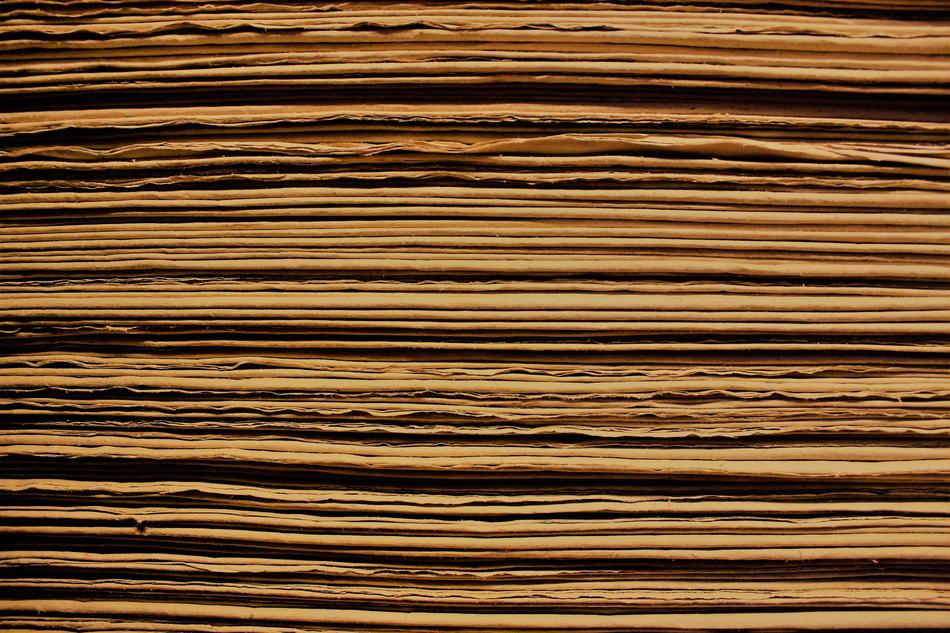 Beautiful, yellow pages of the black book