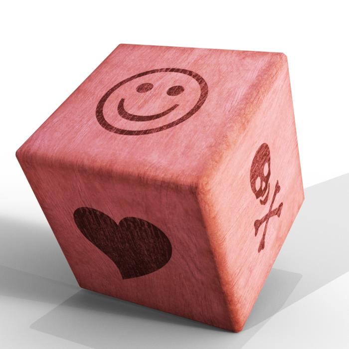 cube play wood red luck craps