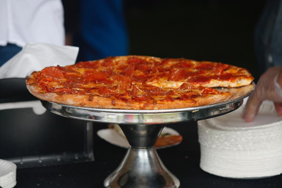 delicious pizza with tomato