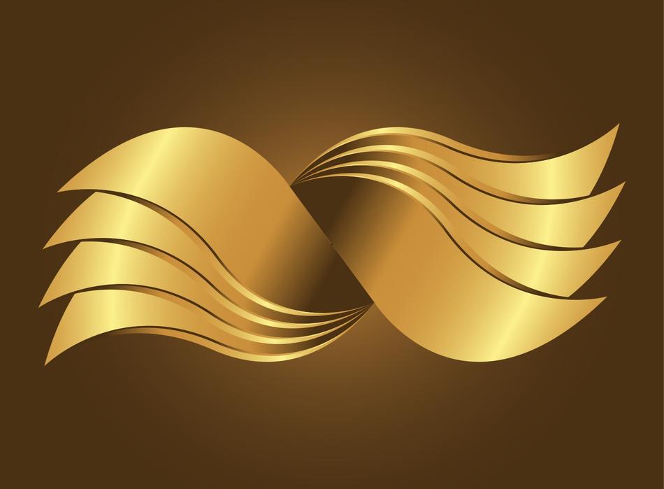 golden swing gold vector logo