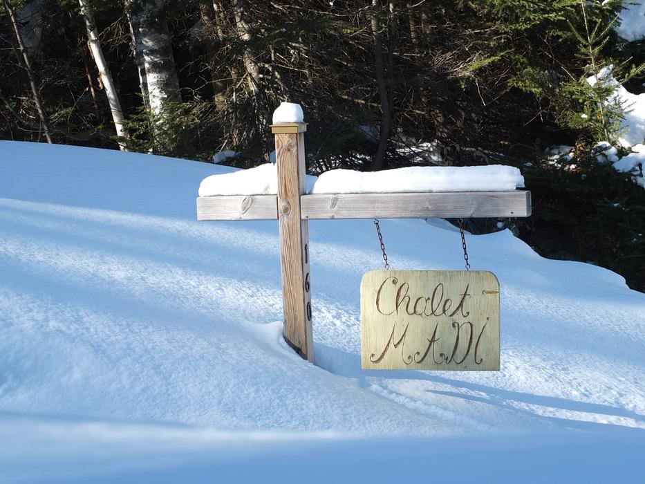 sign in the snow