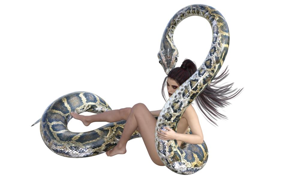 woman snake amazone fantasy