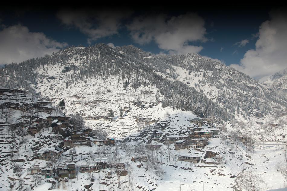 cold snowy mountain