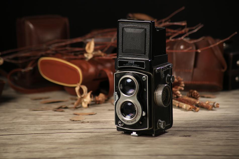 black camera is old