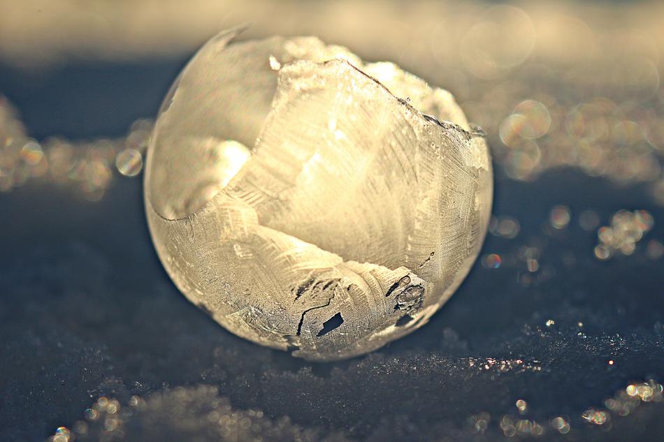 Eiskristalle Soap Bubble Frost