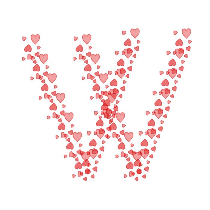 Heart pattern W