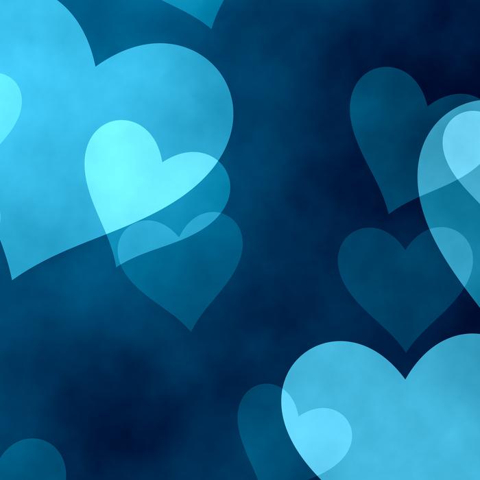 background scrapbooking paper blue hear