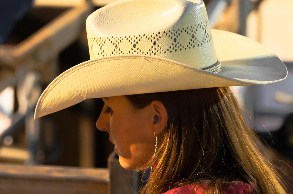 Hat Rodeo Woman Close
