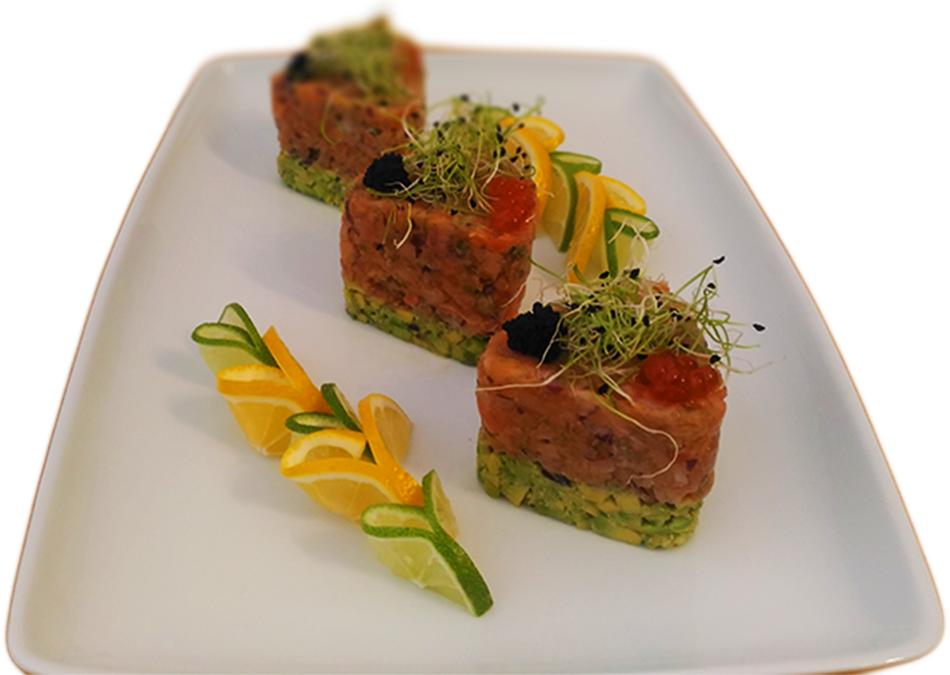 Salmon with tartar sauce