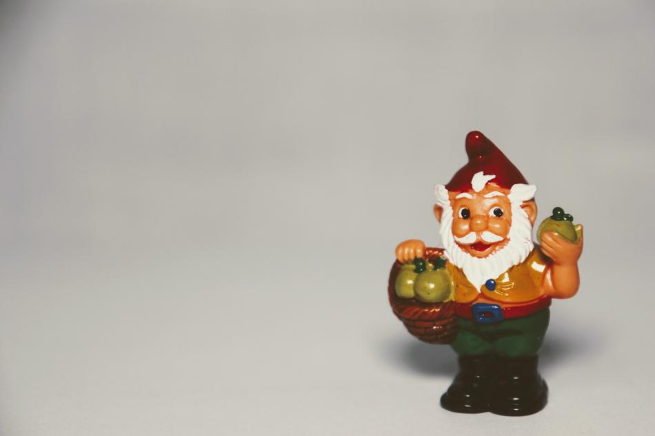 gnome with farm produce