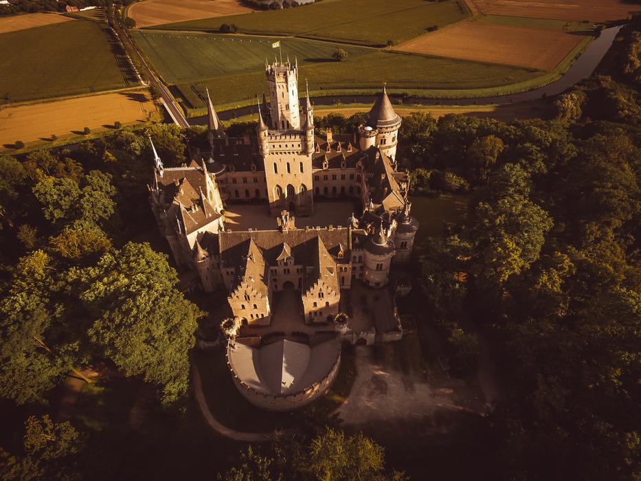 impressively beautiful Castle Drone