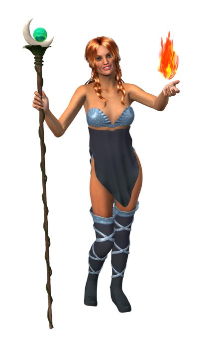 woman magic fantasy female