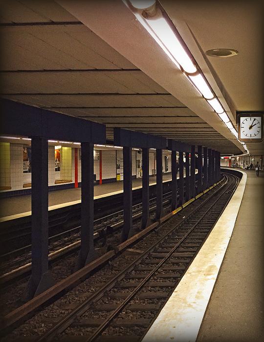 The metro station is old and beautiful
