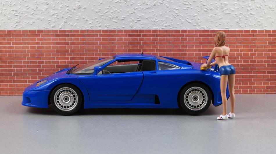Bugatti Model Car wash