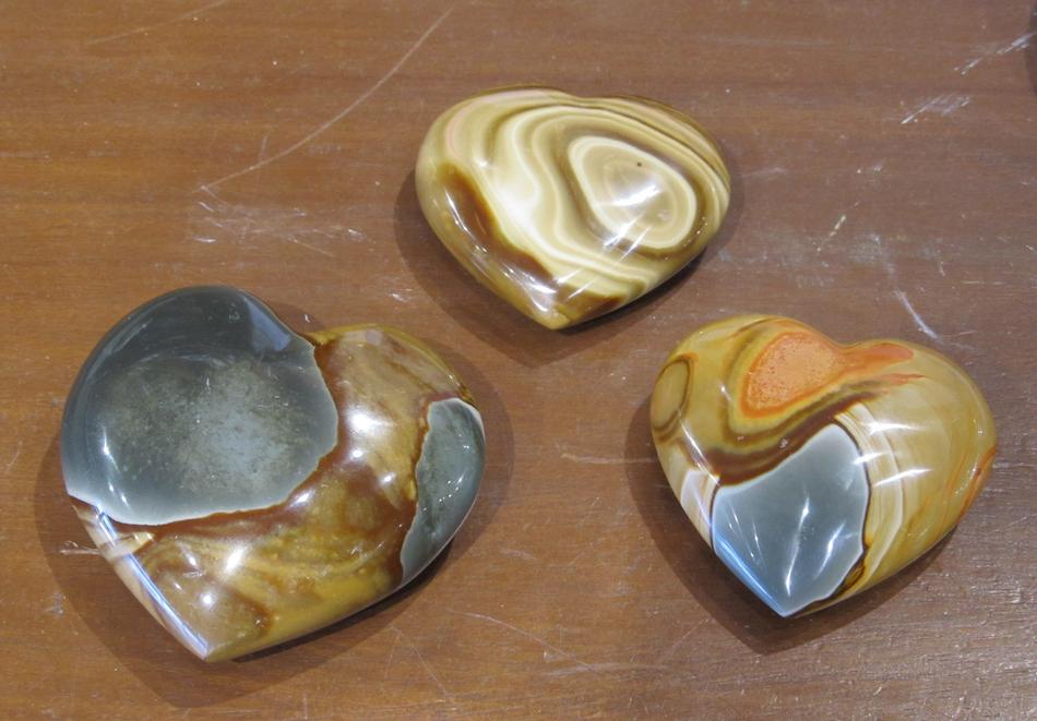 stone decorations on the table