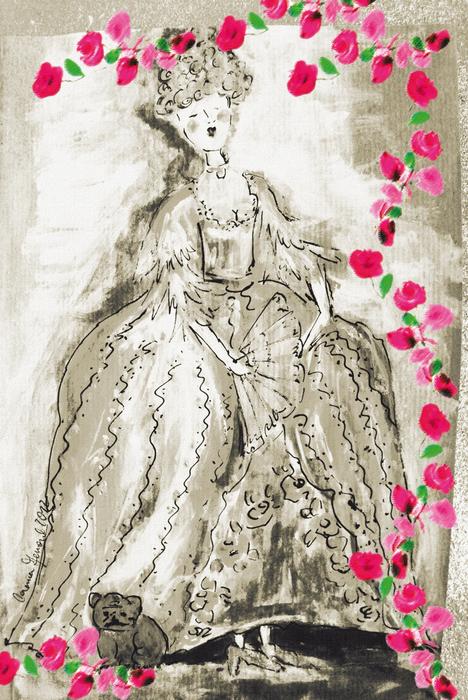 baroque lady historically clothing