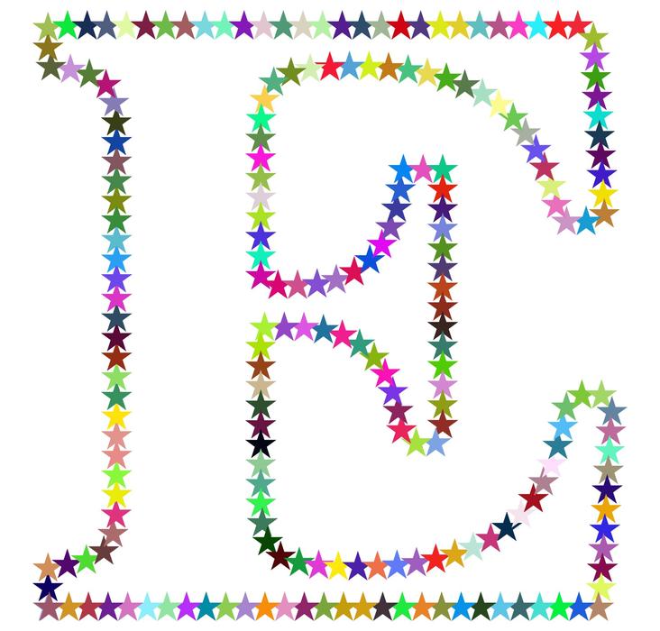 stars colorful prismatic chromatic