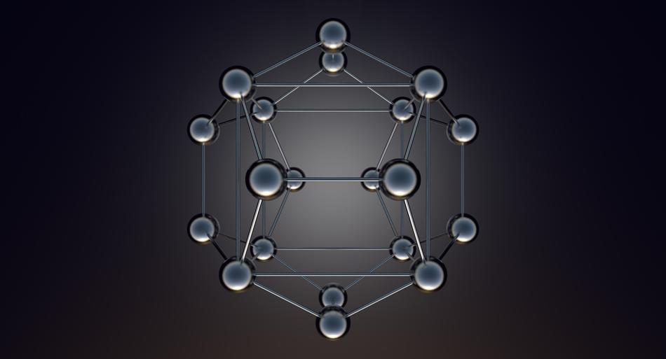 icosahedral atoms models balls
