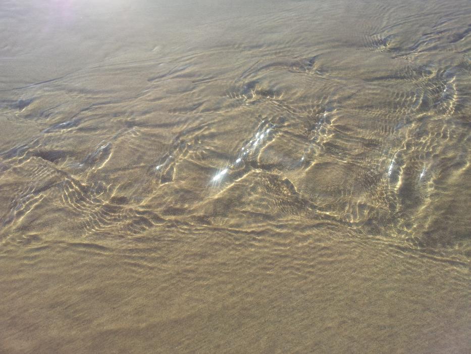 sea Water on Sand Beach