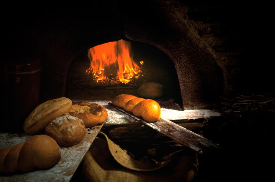fried bread by the oven