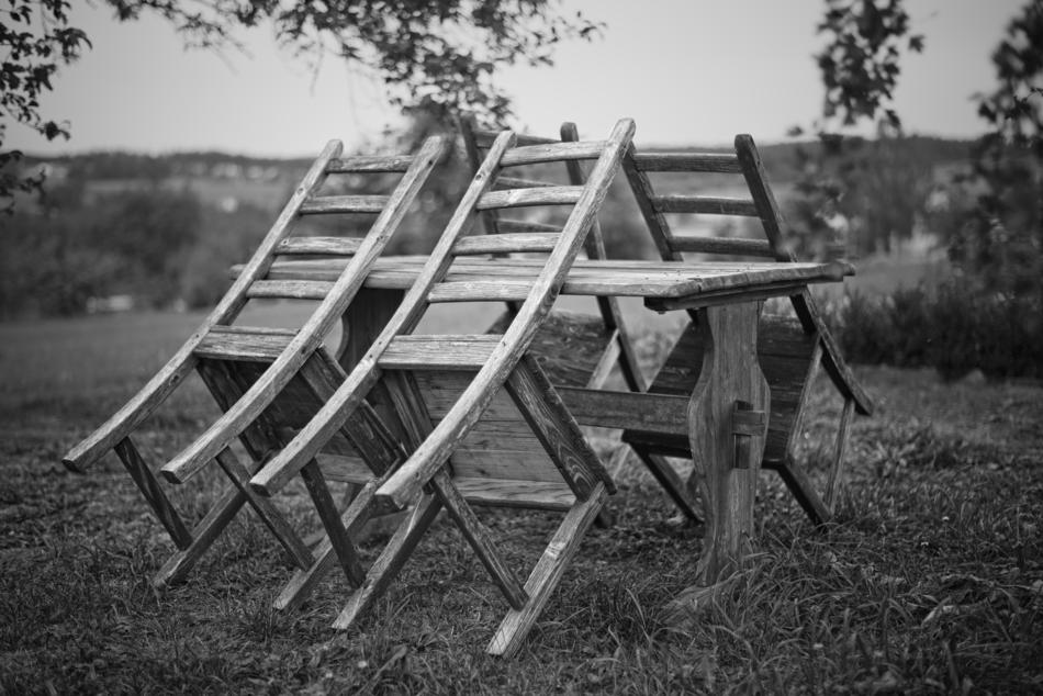 Chairs Black And White Still Life
