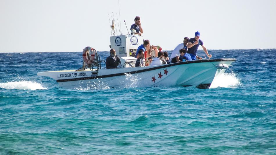 Cruise Speed Boat in Sea