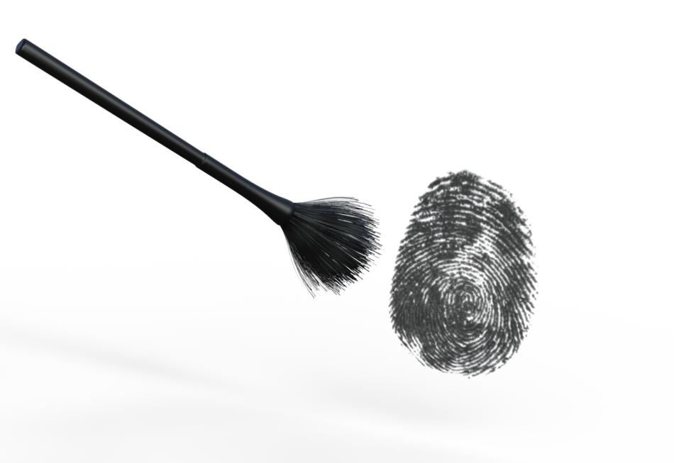 fingerprint brush identity search